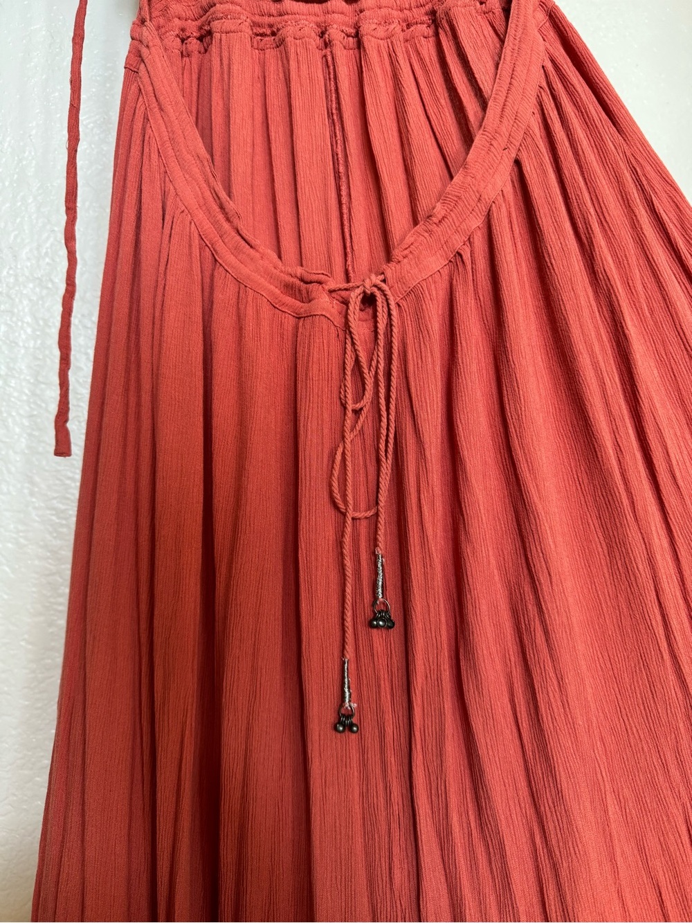 Free People Rust Red Backless Halter Maxi Dress - Picture 6 of 12